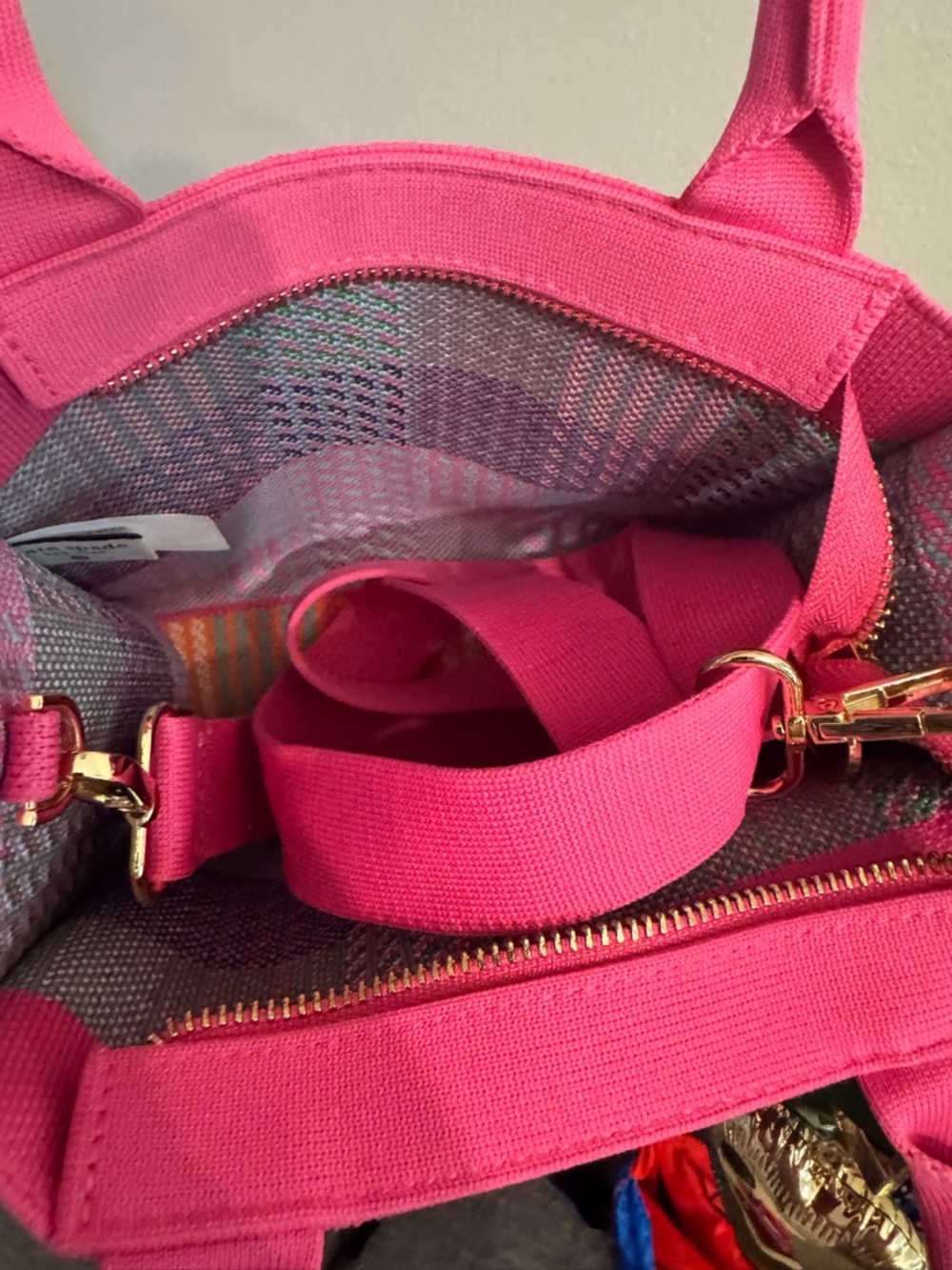 Kate Spade New York x Target Plaid Knit Crossbody Bag - Picture 4 of 4